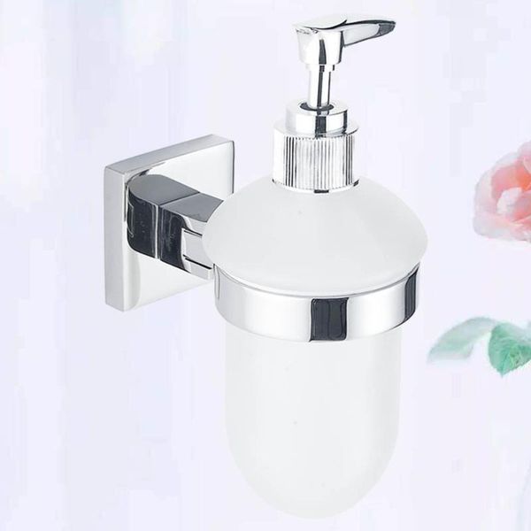 liquid soap dispenser 1pc stainless steel wall mounted glass bottle for bathroom kitchen
liquid soap dispenser 1pc stainless steel wall mounted glass bottle for bathroom kitchen