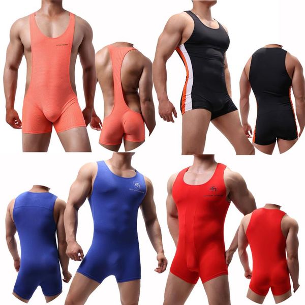 men undershirts seamless one-piece bodysuits leotard fitness underwear boxers wrestle singlet jumpsuits sleepwear sportwear, Black;brown
men undershirts seamless one-piece bodysuits leotard fitness underwear boxers wrestle singlet jumpsuits sleepwear sportwear, Black;brown