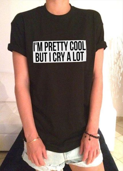 im pretty cool but i mens t shirt cry a lot black fashion funny slogan girls sassy cute ladies tumblr, White;black
im pretty cool but i mens t shirt cry a lot black fashion funny slogan girls sassy cute ladies tumblr, White;black