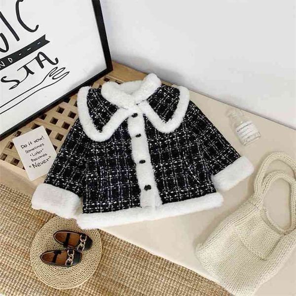 fashion kids clothes winter fleece thickened warm jacket coat cute korean little girls outwear children christmas knit 210715, Blue;gray
fashion kids clothes winter fleece thickened warm jacket coat cute korean little girls outwear children christmas knit 210715, Blue;gray