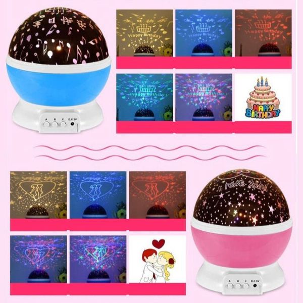 night lights creative rotating colorful light led starry sky projection lamp full of stars romantic atmosphere decoration
night lights creative rotating colorful light led starry sky projection lamp full of stars romantic atmosphere decoration