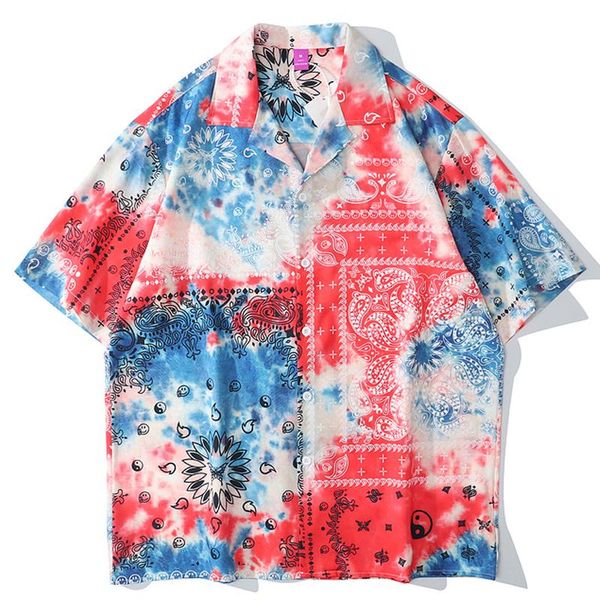 men's casual shirts mens paisley patchwork shirt blouse oversize short sleeve 2021 summer hawaii beach loose vintage tie dye cashew, White;black
men's casual shirts mens paisley patchwork shirt blouse oversize short sleeve 2021 summer hawaii beach loose vintage tie dye cashew, White;black