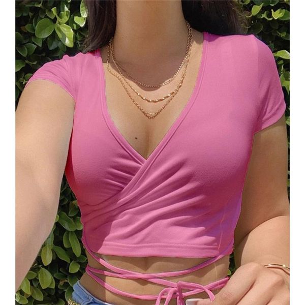 women's t-shirt 2021 summer solid v neck t shirts women short sleeve crop ladies casual tees female white pink
women's t-shirt 2021 summer solid v neck t shirts women short sleeve crop ladies casual tees female white pink