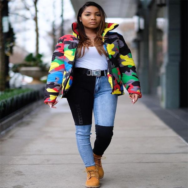 women's vests jacket casual long-sleeved down fashion camouflage warm printed cotton with zipper open front, Black;white 
women's vests jacket casual long-sleeved down fashion camouflage warm printed cotton with zipper open front, Black;white