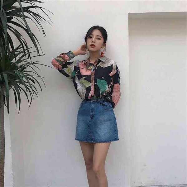 spring autumn women's blouse hong kong flavor retro wild lapel single-breasted loose and thin chiffon printed ll321 210506, White
spring autumn women's blouse hong kong flavor retro wild lapel single-breasted loose and thin chiffon printed ll321 210506, White