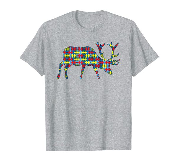 elk autism awareness kids wapiti deer puzzle day mom gift t-shirt, White;black
elk autism awareness kids wapiti deer puzzle day mom gift t-shirt, White;black