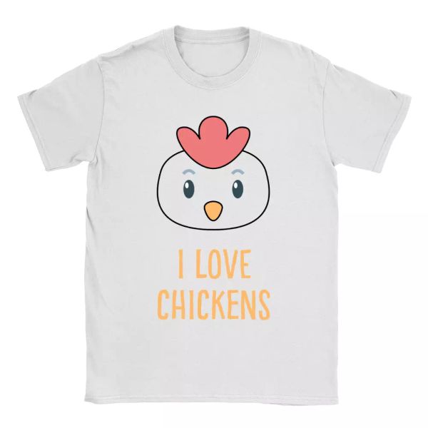 i love chickens mens t-shirt vegan vegetarian chicken lover gift present, White;black
i love chickens mens t-shirt vegan vegetarian chicken lover gift present, White;black