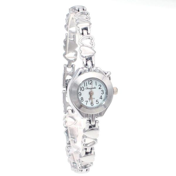 wristwatches brand heart pendant round fashion lady women girls gifts gold silver bracelet strap dress quartz wristwatch battery included o5, Slivery;brown
wristwatches brand heart pendant round fashion lady women girls gifts gold silver bracelet strap dress quartz wristwatch battery included o5, Slivery;brown