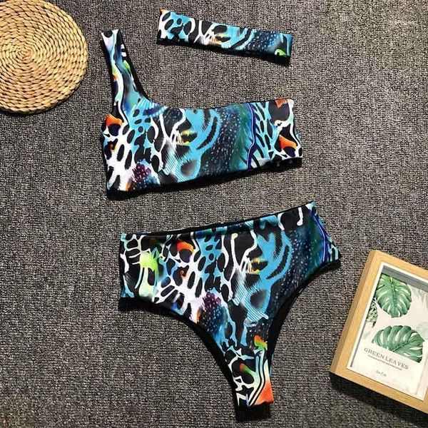 women swimwear one shoulder swimsuit two-pieces bikini set snake printed bather bathing suit high waist 2021 female1, White;black
women swimwear one shoulder swimsuit two-pieces bikini set snake printed bather bathing suit high waist 2021 female1, White;black