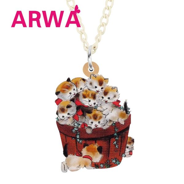 pendant necklaces arwa acrylic sweet orange cat kitten barrel tub necklace long trendy chain unique gift jewelry for women girls charms, Silver
pendant necklaces arwa acrylic sweet orange cat kitten barrel tub necklace long trendy chain unique gift jewelry for women girls charms, Silver