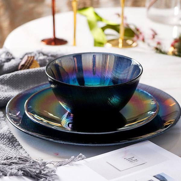 dishes & plates creative colorful glass plate bowl dark magic nordic style tableware fruit salad cake dish set
dishes & plates creative colorful glass plate bowl dark magic nordic style tableware fruit salad cake dish set
