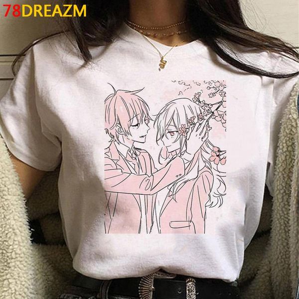 women's t-shirt horimiya hori san to miyamura kun summer female couple clothes harajuku streetwear aesthetic tees kawaii, White
women's t-shirt horimiya hori san to miyamura kun summer female couple clothes harajuku streetwear aesthetic tees kawaii, White