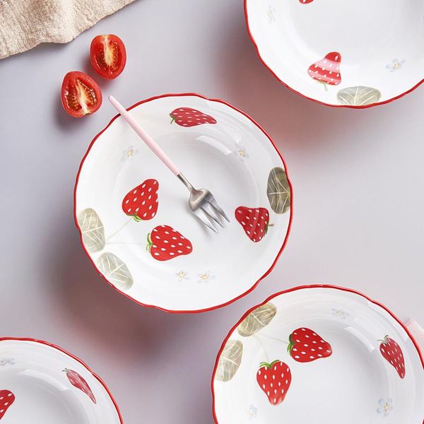 sweet strawberry bowl lovely breakfast rice tableware for kids fruit salad household dinnerware round noodle soup dessert bowls
sweet strawberry bowl lovely breakfast rice tableware for kids fruit salad household dinnerware round noodle soup dessert bowls