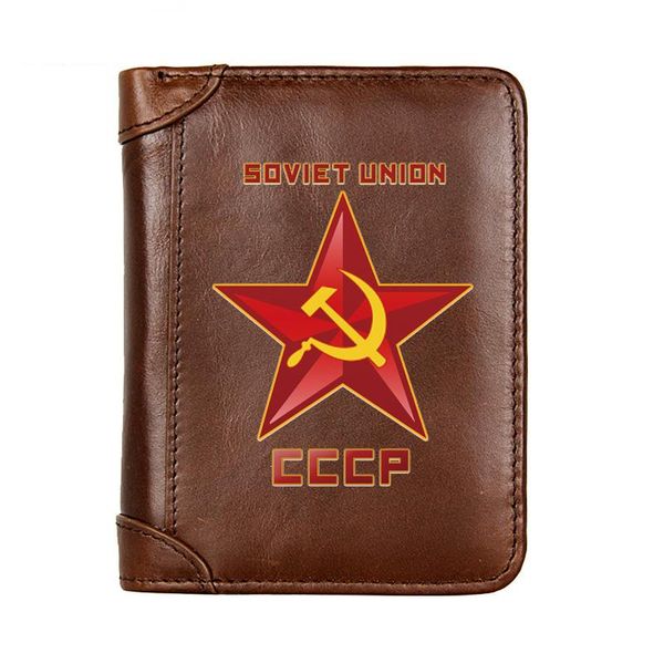 wallets men genuine leather soviet union cccp short wallet male multifunctional cowhide purse coin pocket po card holder, Red;black
wallets men genuine leather soviet union cccp short wallet male multifunctional cowhide purse coin pocket po card holder, Red;black