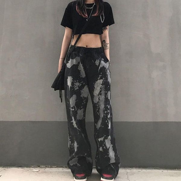women's jeans fashion autumn casual women long trousers cowboy female loose streetwear tie dye high waist pants, Blue
women's jeans fashion autumn casual women long trousers cowboy female loose streetwear tie dye high waist pants, Blue