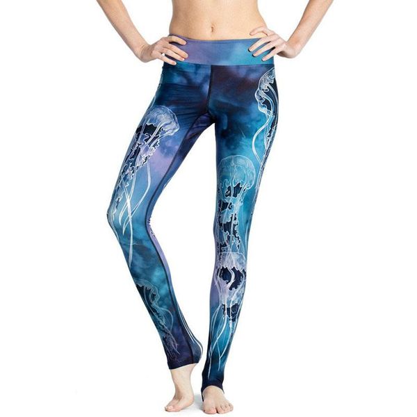 women's leggings jellyfish 3d printed sea blue for women sporting slim pencil pants fitness workout leggins capris, Black
women's leggings jellyfish 3d printed sea blue for women sporting slim pencil pants fitness workout leggins capris, Black