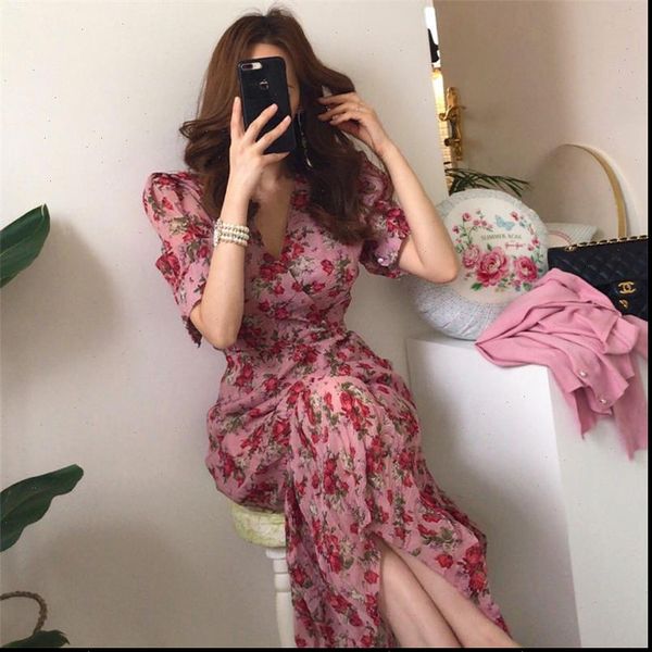 vintage v neck ruched summer womens dresses slim waist floral print long elegant short sleeve female vestidos, Black;gray
vintage v neck ruched summer womens dresses slim waist floral print long elegant short sleeve female vestidos, Black;gray