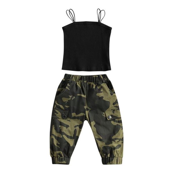 kids baby girls outfits fashion 2-piece outfit set sleeveless +camouflage pants for children two piece clothing sets, White
kids baby girls outfits fashion 2-piece outfit set sleeveless +camouflage pants for children two piece clothing sets, White