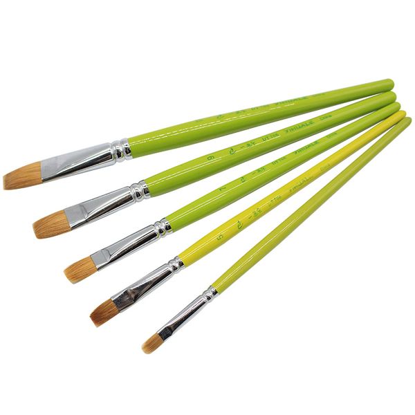 5 pcs / set green birch stick hair oil fenugreek acrylic brush set for drawing in school art painting brush brush supplies
5 pcs / set green birch stick hair oil fenugreek acrylic brush set for drawing in school art painting brush brush supplies