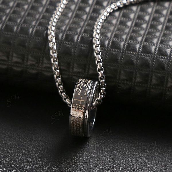 Fashion Ring Pendant Titanium Steel Does Not Fade Men And Women Hip Hop Simple Temperament Jewelry Wholesale Necklaces, Silver
Fashion Ring Pendant Titanium Steel Does Not Fade Men And Women Hip Hop Simple Temperament Jewelry Wholesale Necklaces, Silver