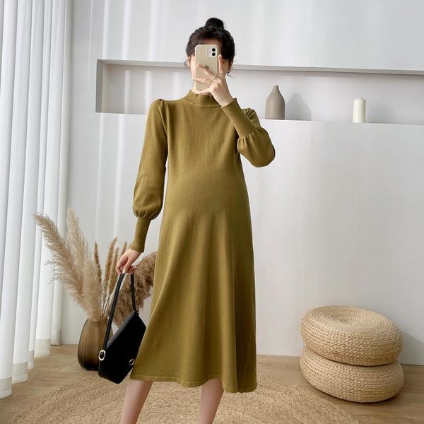 maternity dresses solid dress stretch pregnancy clothes elasticity knitted fall casual pregnant long sleeve clothing, White
maternity dresses solid dress stretch pregnancy clothes elasticity knitted fall casual pregnant long sleeve clothing, White