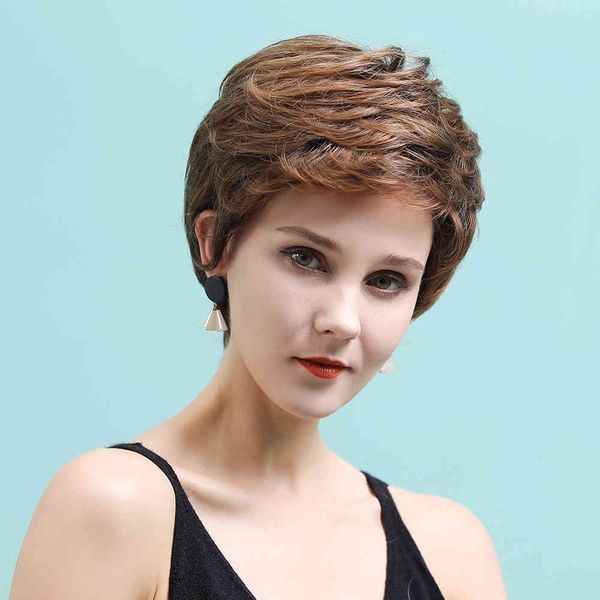 jonrenau 11 inch short pixie cut wigs with highlights synthetic light blonde straight white women human hair gift, Black;brown
jonrenau 11 inch short pixie cut wigs with highlights synthetic light blonde straight white women human hair gift, Black;brown