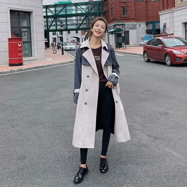 women's trench coats plus size comfortable fit classic overcoats for women patchwork ladies long, Tan;black
women's trench coats plus size comfortable fit classic overcoats for women patchwork ladies long, Tan;black