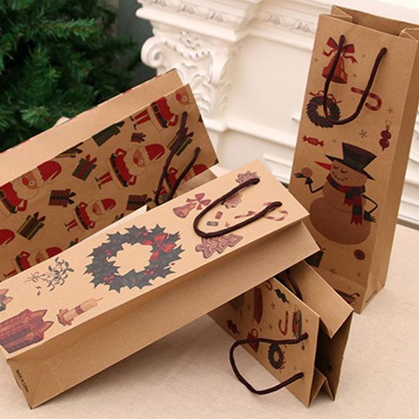 christmas decorations 12pcs reusable kraft paper wine bottle gift bags packaging for gifts xmas party favor
christmas decorations 12pcs reusable kraft paper wine bottle gift bags packaging for gifts xmas party favor