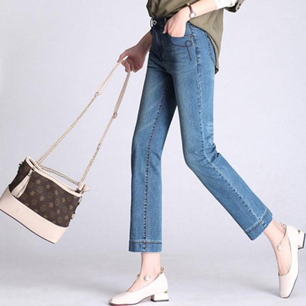 casual jeans denim cotton blend capris straight pants for women plus size fashion spring autumn loose trousers sy50803 women's, Blue
casual jeans denim cotton blend capris straight pants for women plus size fashion spring autumn loose trousers sy50803 women's, Blue