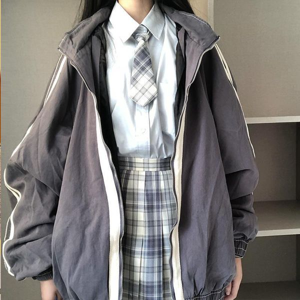 women's jackets spring and autumn style korean loose tooling student jacket women all-match baseball uniform, Black;brown
women's jackets spring and autumn style korean loose tooling student jacket women all-match baseball uniform, Black;brown