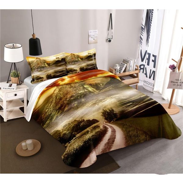 2/3 pieces scenery bedding set mountain path duvet cover with pillowcases beautiful forest bed quilt home sets
2/3 pieces scenery bedding set mountain path duvet cover with pillowcases beautiful forest bed quilt home sets