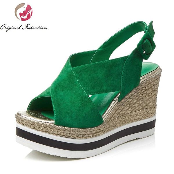 original intention elegant women sandals 2021 nice open toe wedges gorgeous black green shoes woman us size 4-8.5
original intention elegant women sandals 2021 nice open toe wedges gorgeous black green shoes woman us size 4-8.5