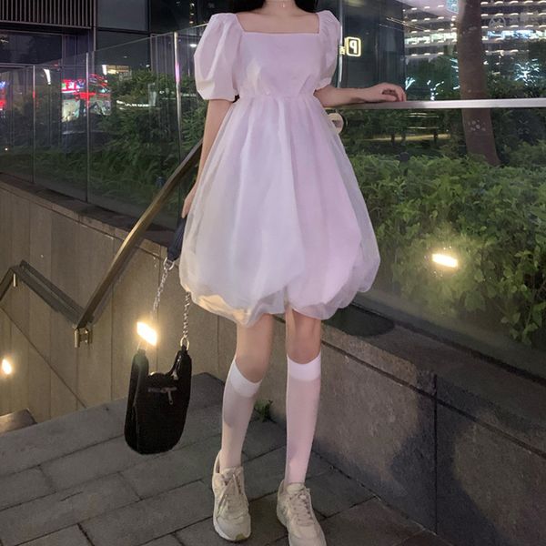 kawaii lolita style dress sweet mori series thin puff sleeve square collar fairy soft girl puffy 210510, Black;gray
kawaii lolita style dress sweet mori series thin puff sleeve square collar fairy soft girl puffy 210510, Black;gray