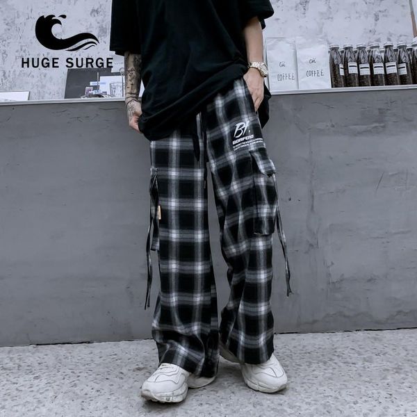 men's pants huge surge hip hop autumn and winter loose overalls men college leisure sports street tide long straight trousers, Black
men's pants huge surge hip hop autumn and winter loose overalls men college leisure sports street tide long straight trousers, Black