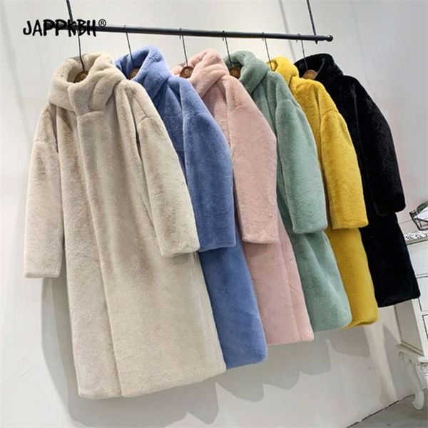 hooded faux fur coat women autumn winter casual loose long female jacket plush thick warm cotton lining outwear clothes 210928, Black
hooded faux fur coat women autumn winter casual loose long female jacket plush thick warm cotton lining outwear clothes 210928, Black