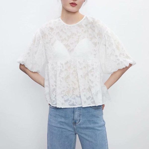 summer women elegant lace blouse pullover shirt lantern sleeve o neck white vacation casual women's blouses & shirts
summer women elegant lace blouse pullover shirt lantern sleeve o neck white vacation casual women's blouses & shirts