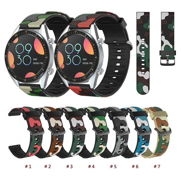 watch bands silicone watchband 22mm strap for huawei gt 46mm smartwatch replacement bracelet camouflage printing wristband accessories, Black;brown
watch bands silicone watchband 22mm strap for huawei gt 46mm smartwatch replacement bracelet camouflage printing wristband accessories, Black;brown