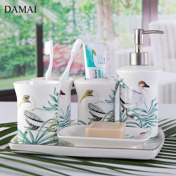 bath accessory set creativity bird painting bathroom accessories ceramic american pastoral decals five piece shower organizer
bath accessory set creativity bird painting bathroom accessories ceramic american pastoral decals five piece shower organizer