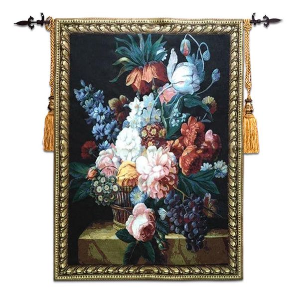 tapestries 100x138cm belgian jacquard fabric tapestry european pastoral painting flower still life fruit paintings wall carpet st-26
tapestries 100x138cm belgian jacquard fabric tapestry european pastoral painting flower still life fruit paintings wall carpet st-26