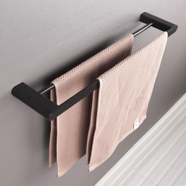 towel racks hanger wall mounted rack bathroom stainless steel black double bar rail matte holder
towel racks hanger wall mounted rack bathroom stainless steel black double bar rail matte holder