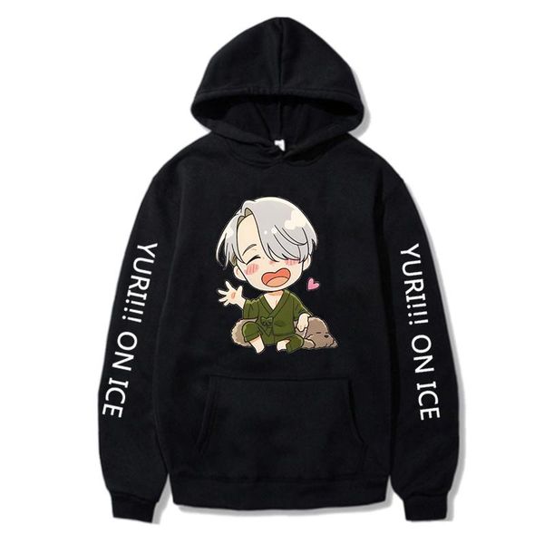 men's hoodies & sweatshirts cartoon yuri on ice men funny japanese anime streetwear youth casual male, Black
men's hoodies & sweatshirts cartoon yuri on ice men funny japanese anime streetwear youth casual male, Black