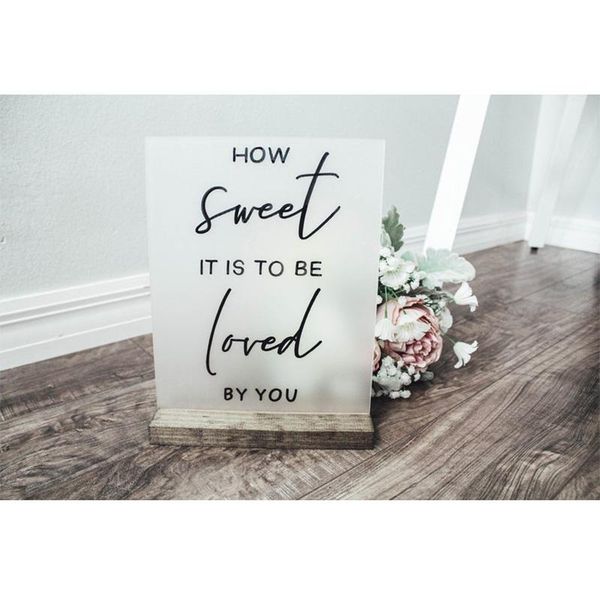 party decoration how sweet it is to be loved by you wedding sign, dessert bar treat sign
party decoration how sweet it is to be loved by you wedding sign, dessert bar treat sign