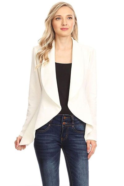 women's suits & blazers mr.nut fashion temperament irregular small suit casual female blazer solid office lady women and jackets, White;black
women's suits & blazers mr.nut fashion temperament irregular small suit casual female blazer solid office lady women and jackets, White;black