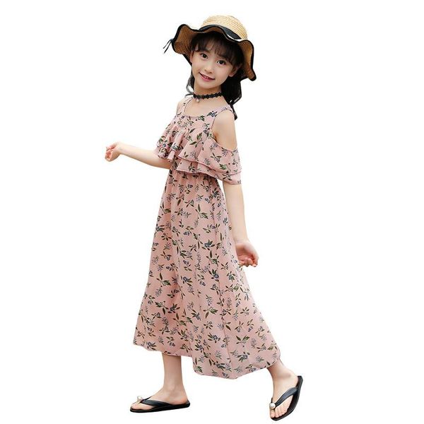 girl's dresses girls summer chiffon dress floral print shoulder bohemian vacation vest small fragrant beach 4-12 years, Red;yellow
girl's dresses girls summer chiffon dress floral print shoulder bohemian vacation vest small fragrant beach 4-12 years, Red;yellow