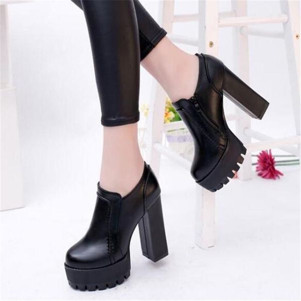 boots drop ultra high heels shoes female fashion round toe motorcycle thick heel platform women ankle, Black
boots drop ultra high heels shoes female fashion round toe motorcycle thick heel platform women ankle, Black