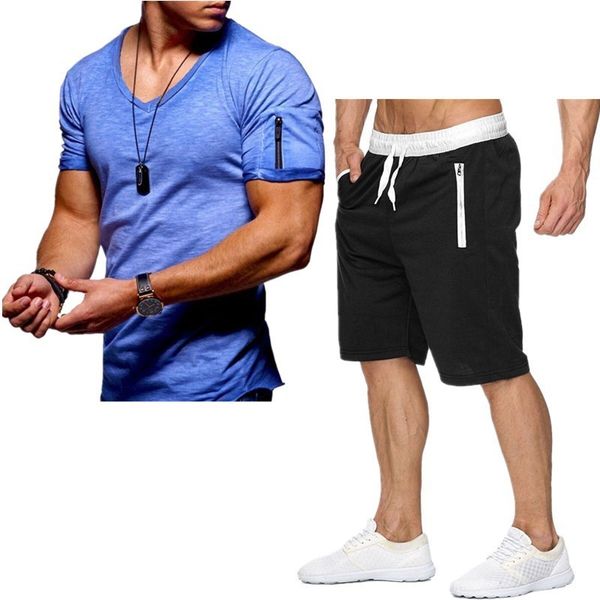men's tracksuits 2021 summer casual t-shirt suit large v-ne fashion sportswear, Gray
men's tracksuits 2021 summer casual t-shirt suit large v-ne fashion sportswear, Gray