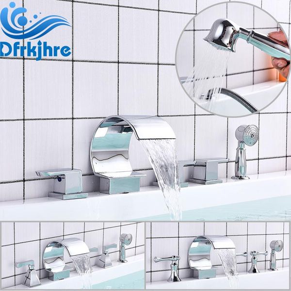 pcs basin faucet deck mounted chrome washbasin bathroom cold and water shower sets
pcs basin faucet deck mounted chrome washbasin bathroom cold and water shower sets