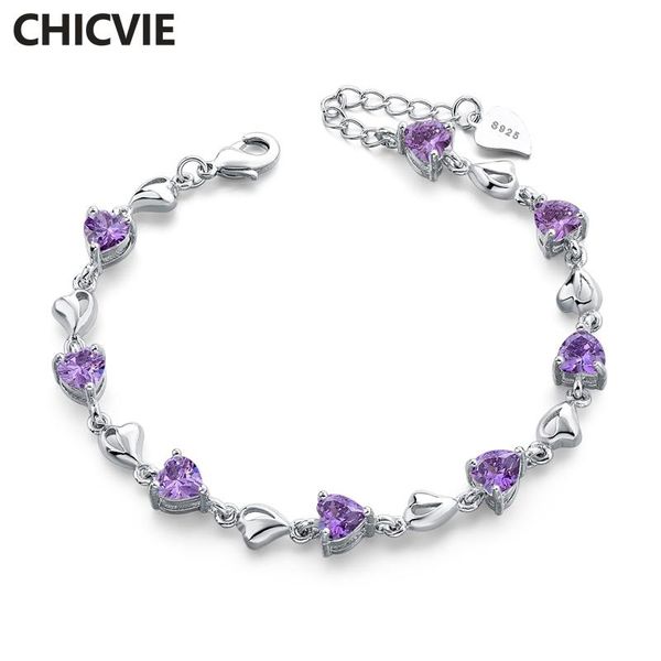 charm bracelets chicvie s925 purple heart crystal bracelets&bangles for women snap button jewelry making sbr190134, Golden;silver
charm bracelets chicvie s925 purple heart crystal bracelets&bangles for women snap button jewelry making sbr190134, Golden;silver