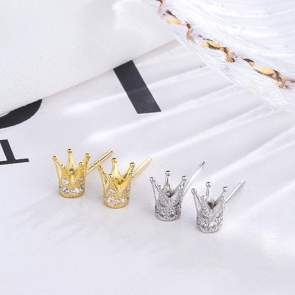jrsr 100% 925 sterling silver crown fine zircon earrings 2021 womens fashion diy jewelry valentine's day gift stud, Golden;silver
jrsr 100% 925 sterling silver crown fine zircon earrings 2021 womens fashion diy jewelry valentine's day gift stud, Golden;silver