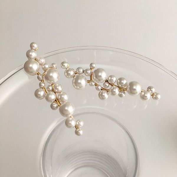 dangle & chandelier ins korean fashion exaggerated personality pearl earrings net red temperament female with high-end french style, Silver
dangle & chandelier ins korean fashion exaggerated personality pearl earrings net red temperament female with high-end french style, Silver